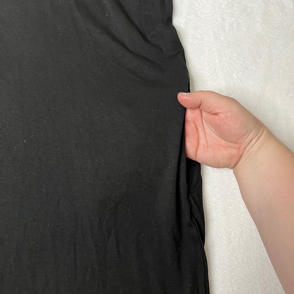 Universal Standard Sz M(18-20) Liquid Jersey Black Dress EUC Plus Size Basics - Picture 7 of 7